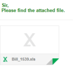BILLというウイルス付き迷惑メール